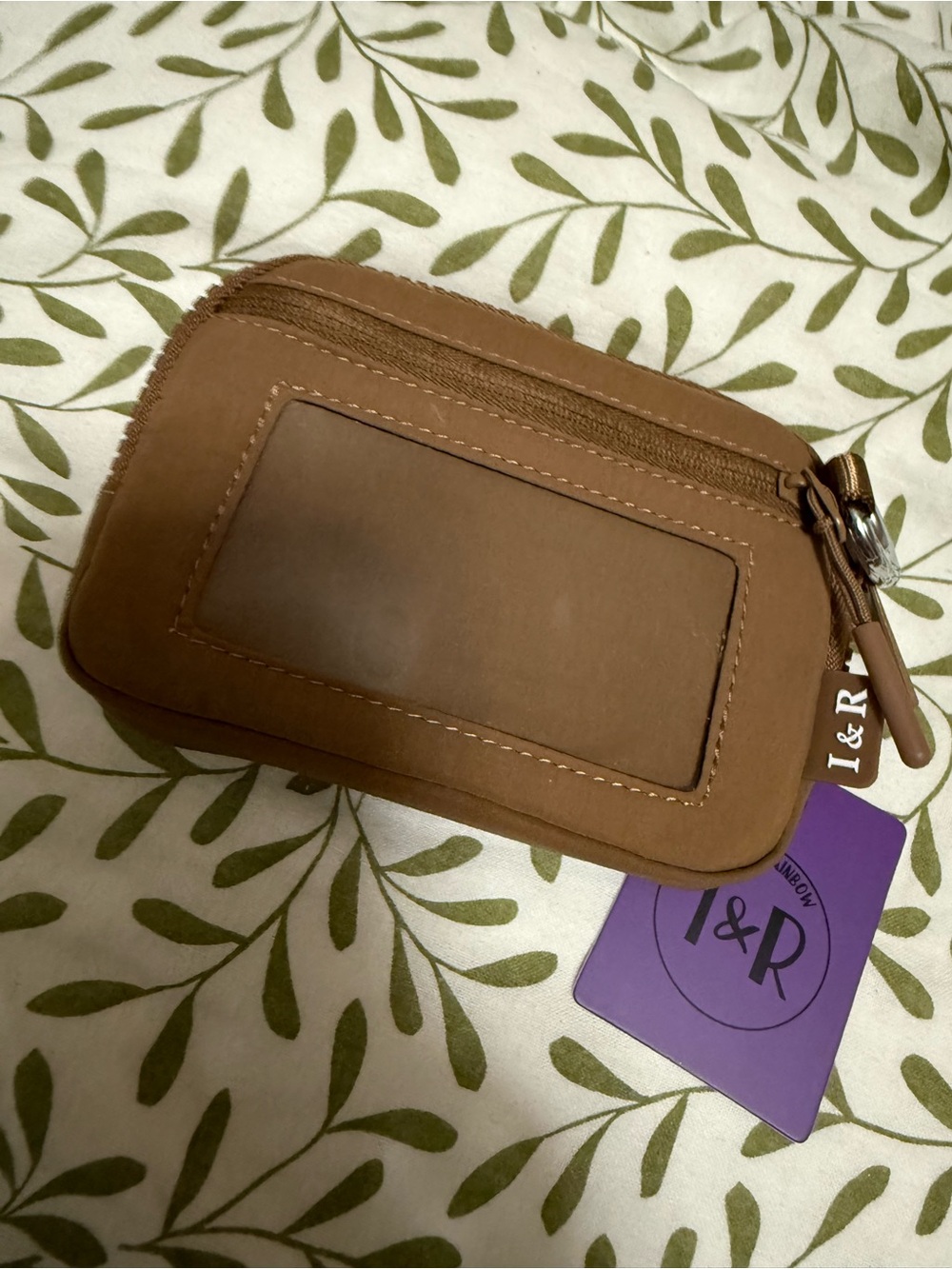 New with tags Iris & Rainbow zip coin purse/card holder